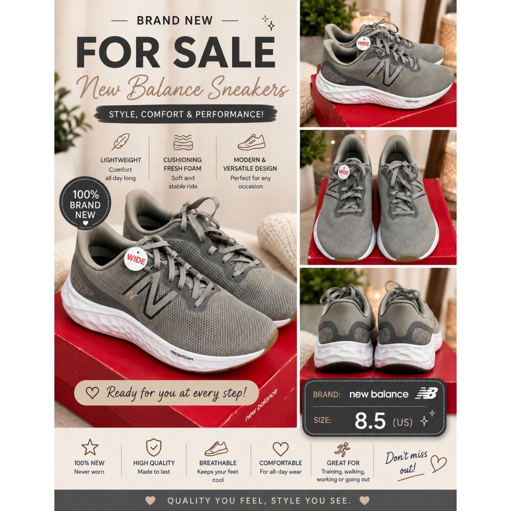 New Balance Fresh Foam Women low top sneakers size 8.5